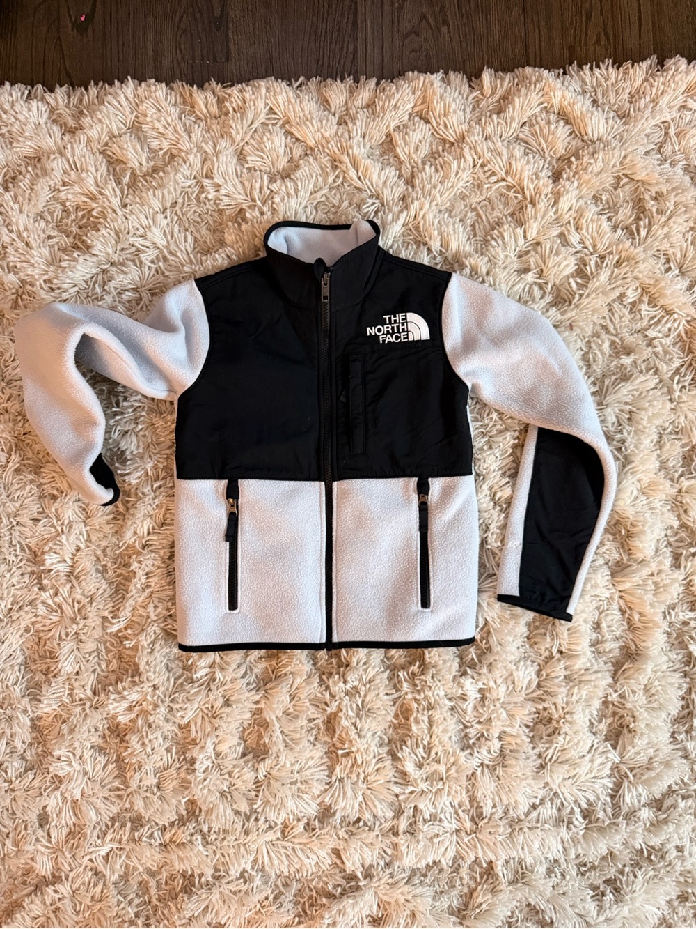 The North Face Black & Light Gray Two-Tone Fleece Jacket